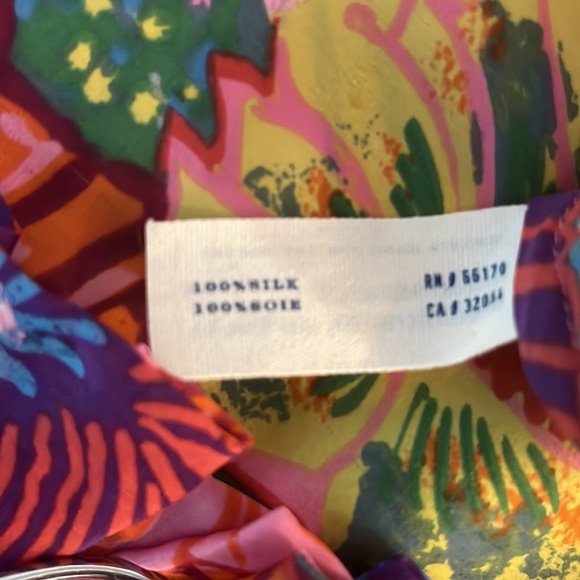 Leifsdottir Sleeveless Silk Floral Blouse Size 4 - Picture 7 of 7